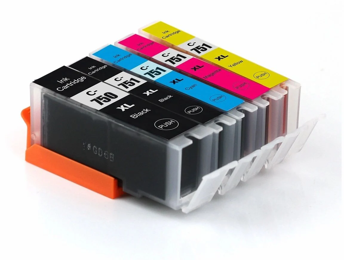 750 XL & 751 XL Ink Cartridges Compatible Replacement For Canon